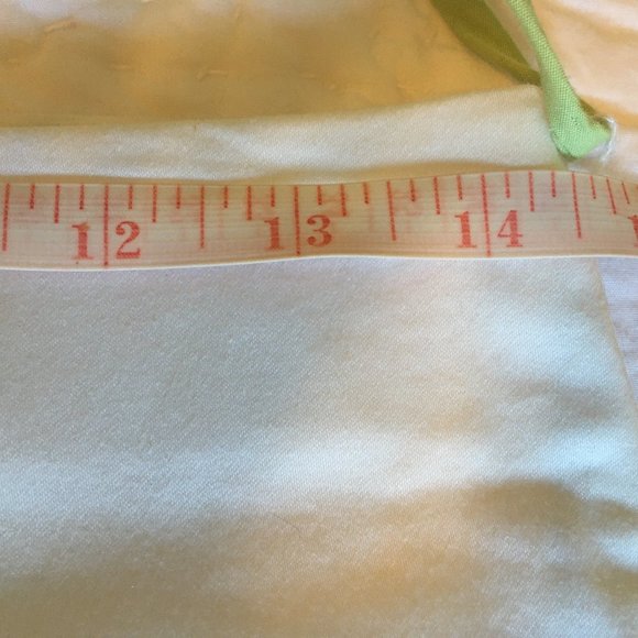 Heart & Soul Cotton White Green Skirt Applique Flowers Leaves Embroidered Size 5 - Picture 6 of 12